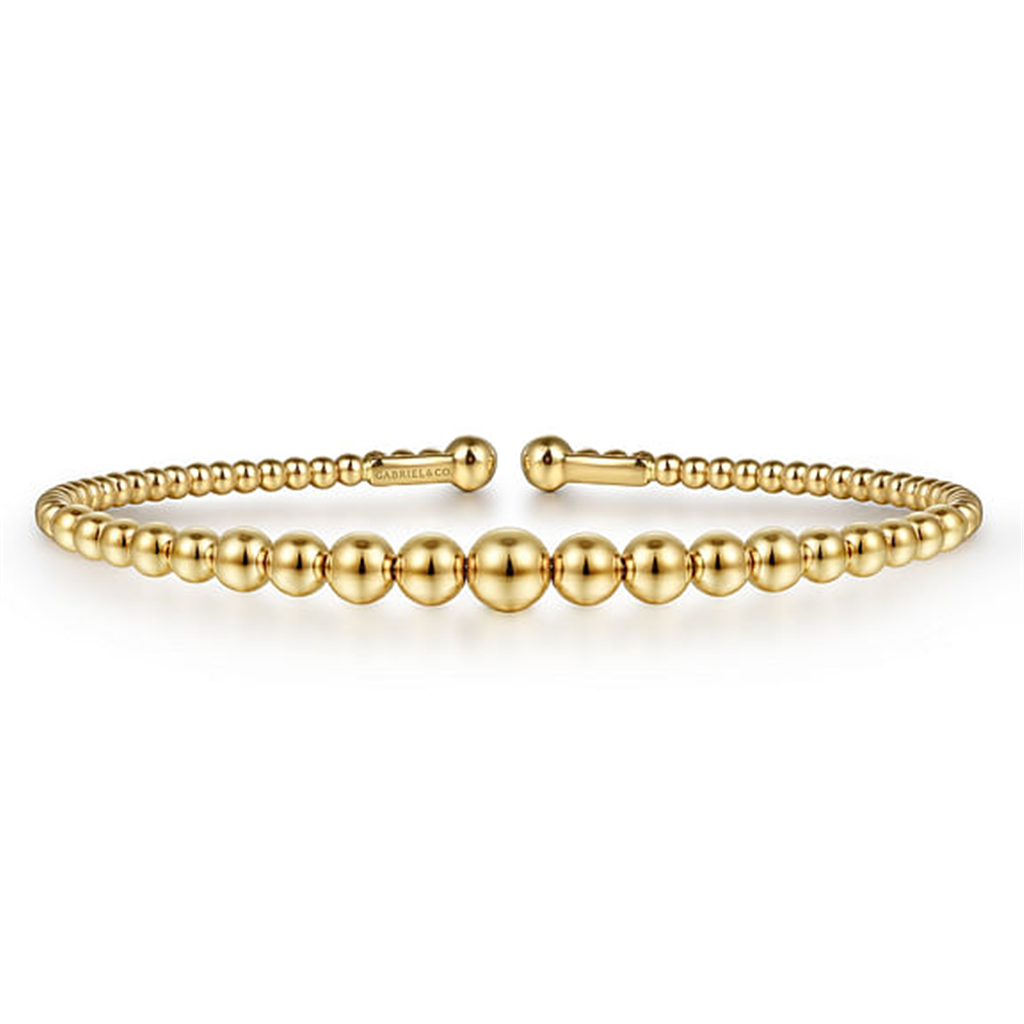 14K Yellow Gold Bujukan Open Bangle