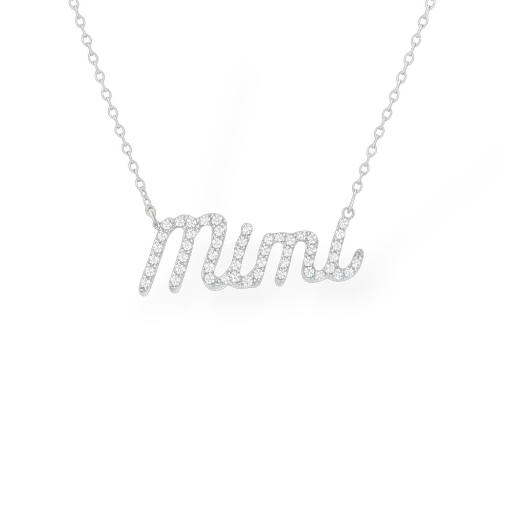 14kt White Gold Diamond āMimiā Necklace