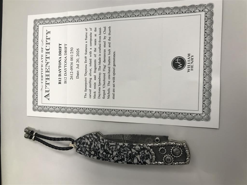 William Henry Spearpoint 'Daytona Drift' Folding Knife