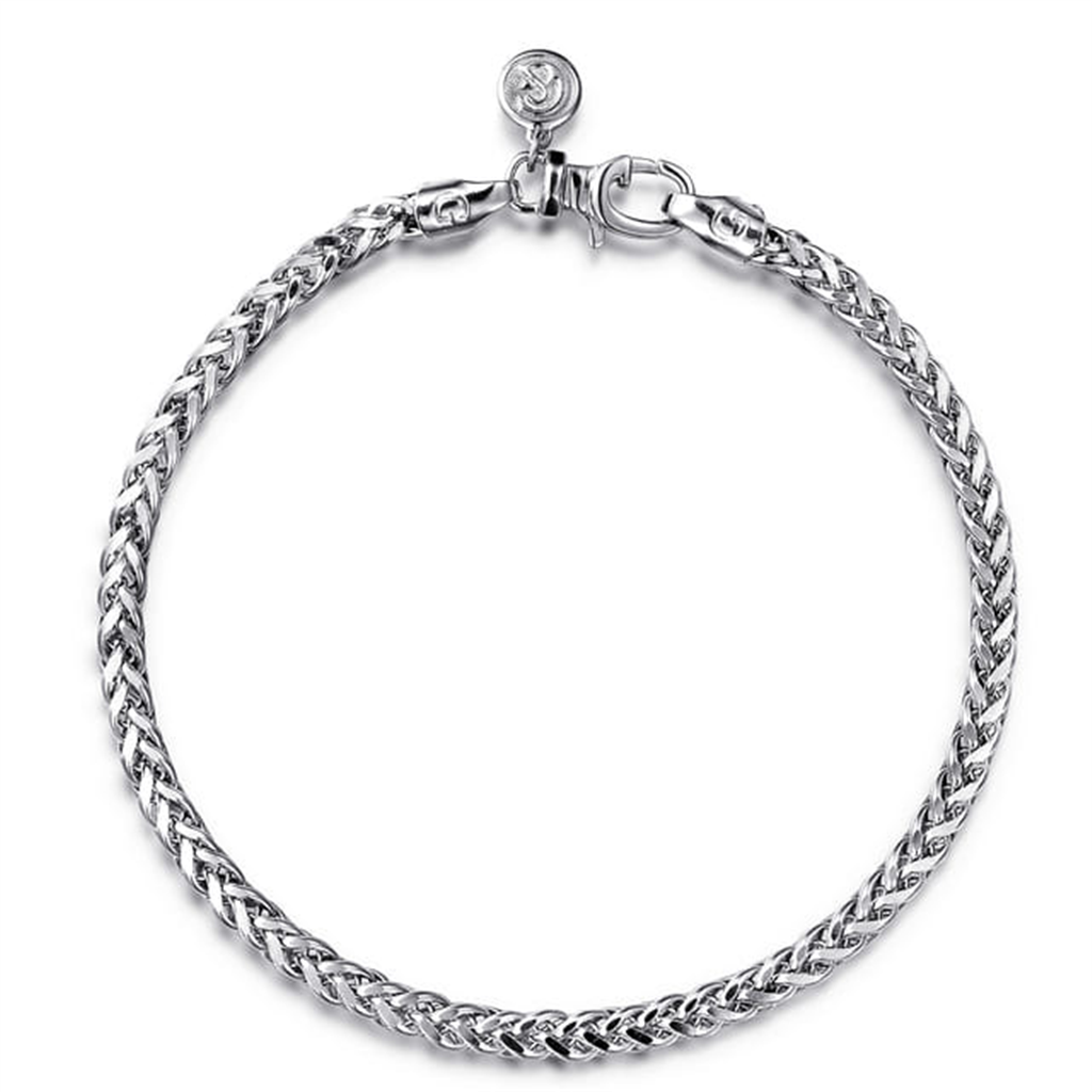 Sterling Silver Wheat Chain Bracele - 8"