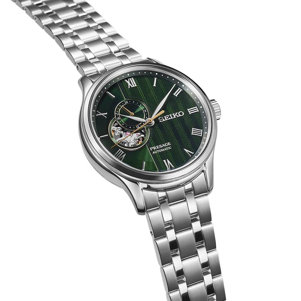 Seiko Presage SSA463 41.8mm Stainless Steel Green Roman Numeral Dial Automatic Watch