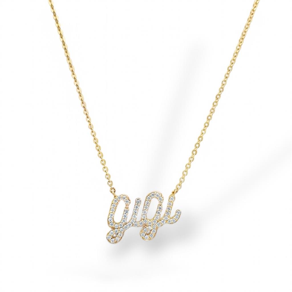 14KT Yellow Gold "Gigi" Diamond Necklace