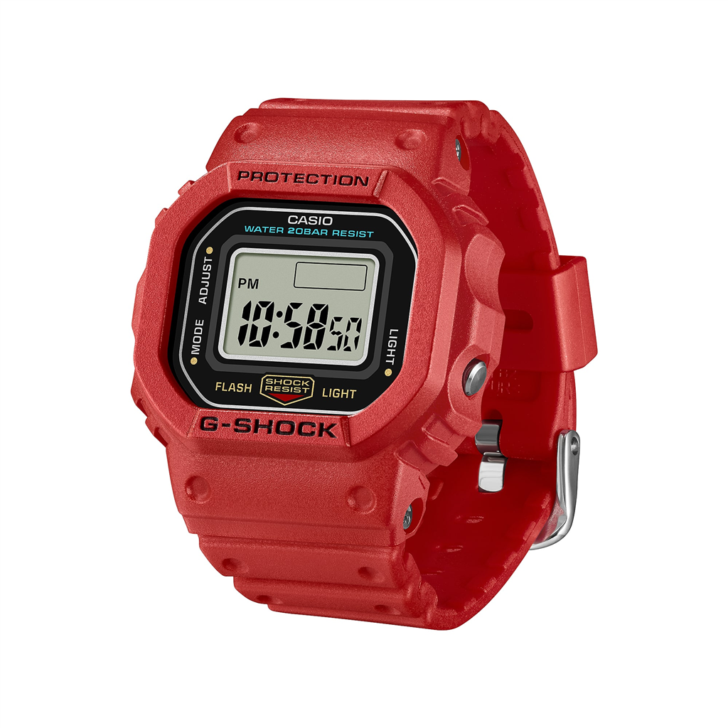 G-Shock DWN-5600-4 Nano Digital Red Resin Watch Ring