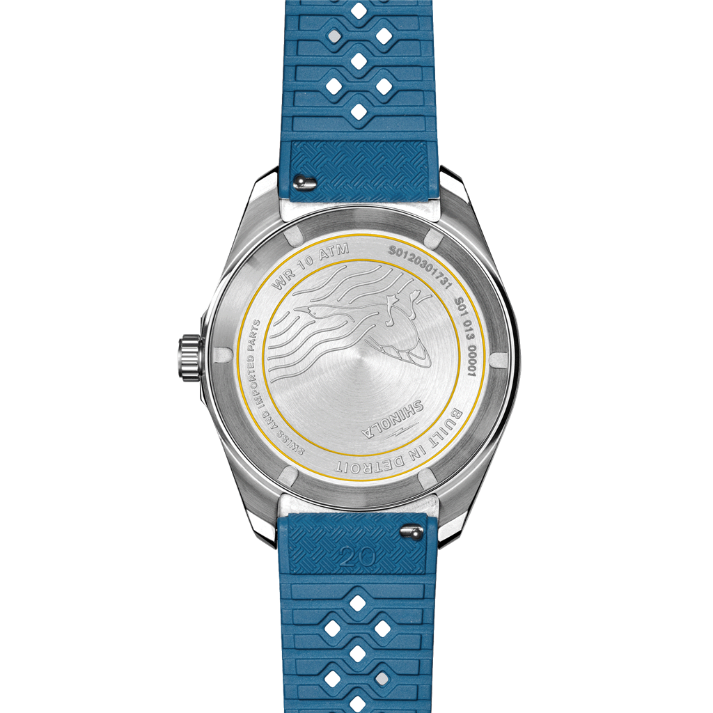 Shinola S0120301731 Duck Stainless Steel Blue Dial