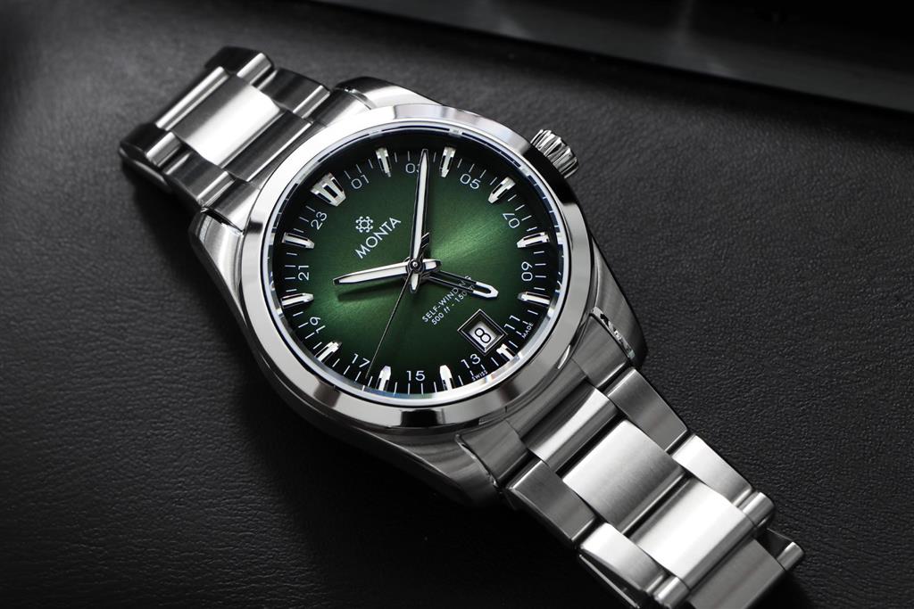 Monta Noble Voyager 24-Hour with Date Green Dial 71GN00SP