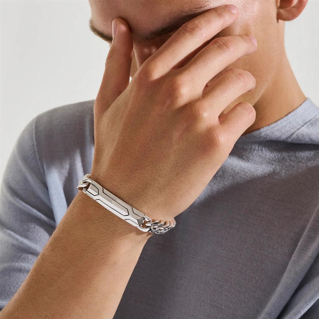 Icon 50 Curb Bracelet – 11mm Sterling Silver BU98743XUL