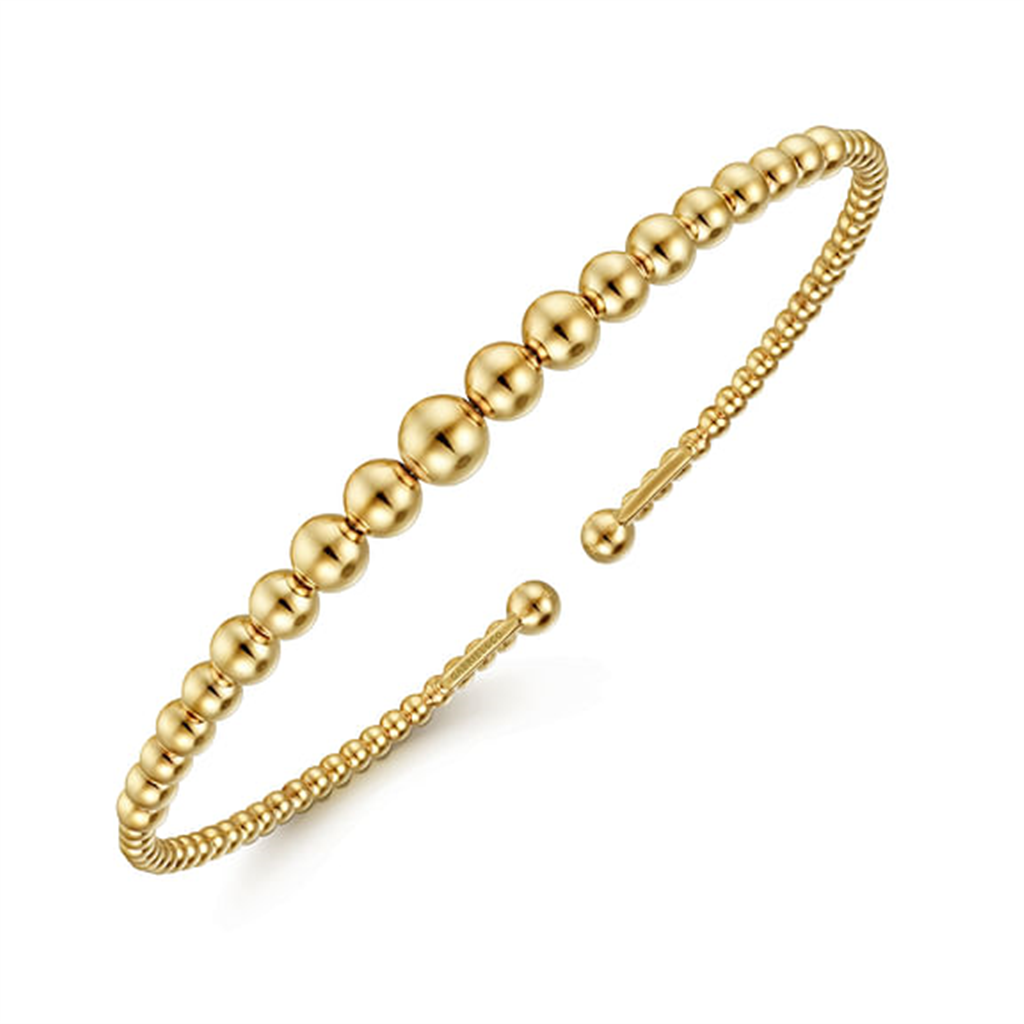 14K Yellow Gold Bujukan Open Bangle