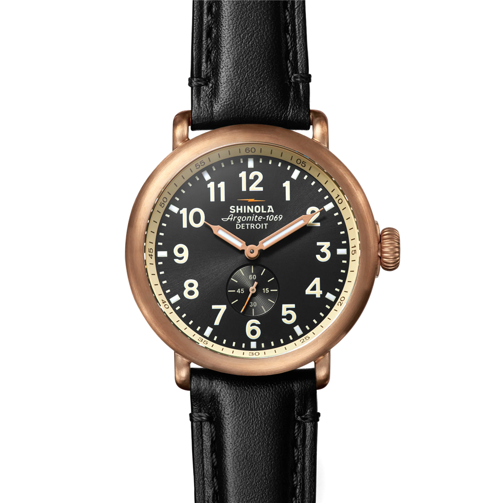 Shinola Runwell Sub Second 43mm Bronze Watch