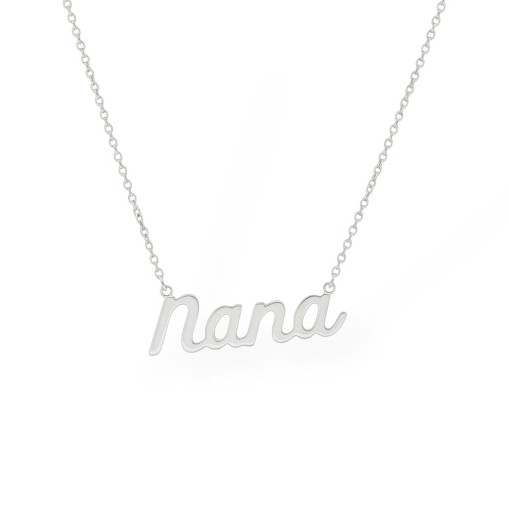 Sterling Silver Nana Pendant Necklace