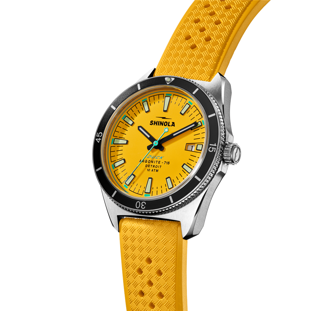 Shinola S0120301733 Duck Stainless Steel Canary Dial