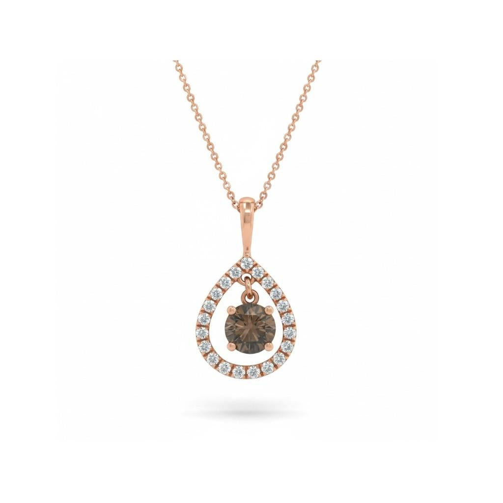 18K Rose Gold LeVian Diamond Pendant