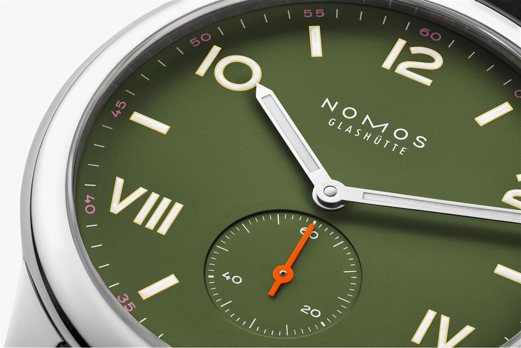 NOMOS Glashütte Club Campus All Olive 739.GB 38.5mm Manual Wind Watch