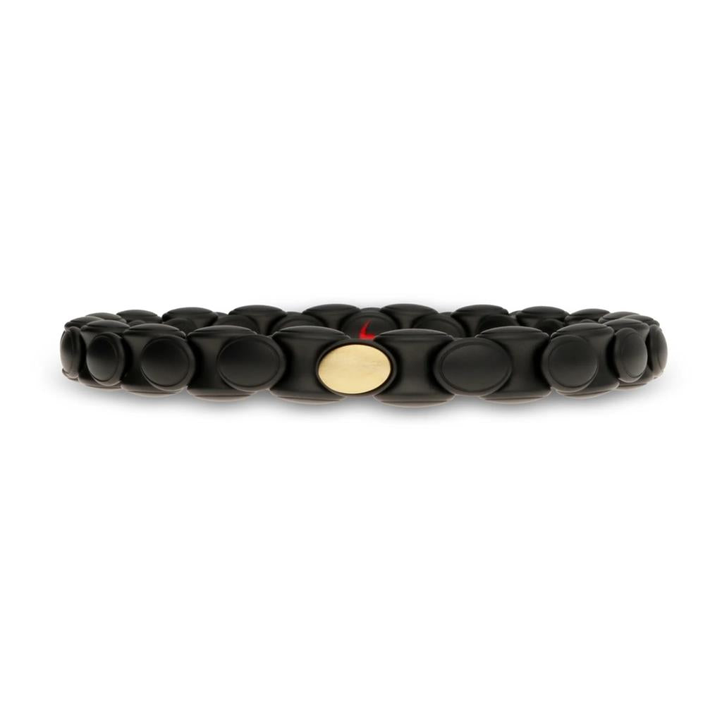 Anacondino Black Ceramic & 18KT Yellow Gold Stretch Bracelet