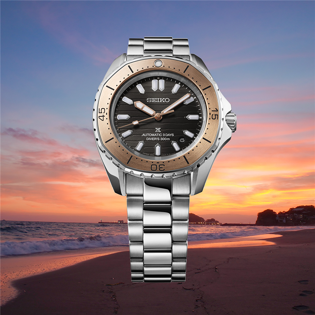 Seiko Prospex Sea Stainless Steel Gray Index Dial Watch – Ref. SPB485