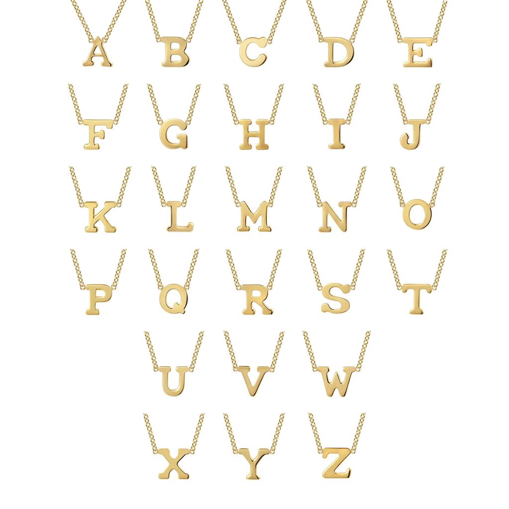 14kt Yellow Gold Initial “M” Necklace