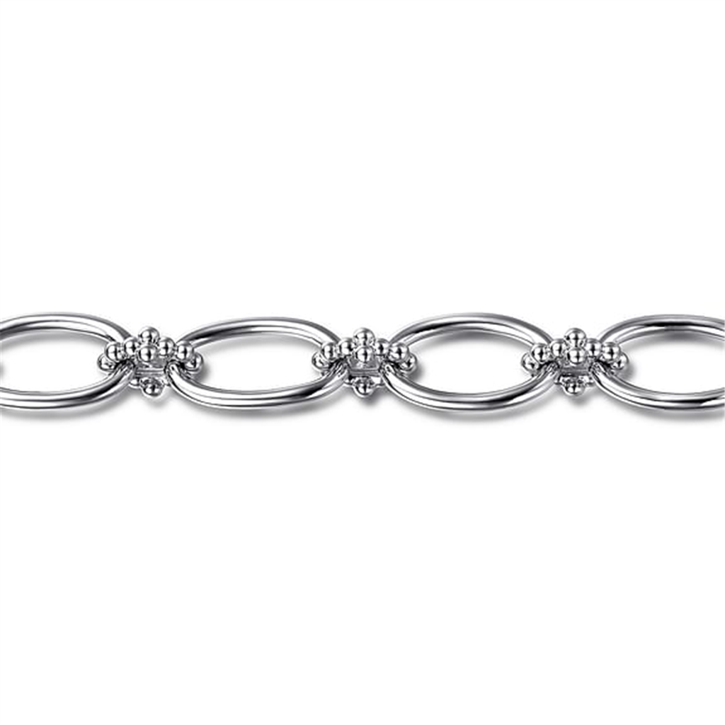Sterling Silver Bujukan Link Bracelet - (7.5", Style #TB4650-75SVJJJ)