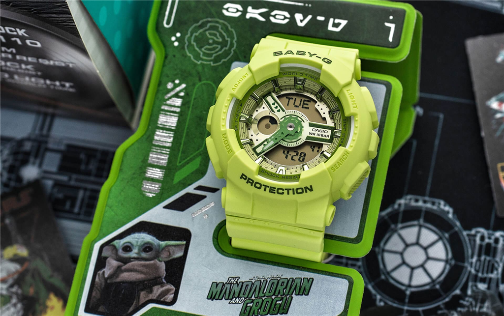G-Shock BA-110YK-3A Star Wars: The Mandalorian And Grogu Limited Edition Analog-Digital Resin Watch