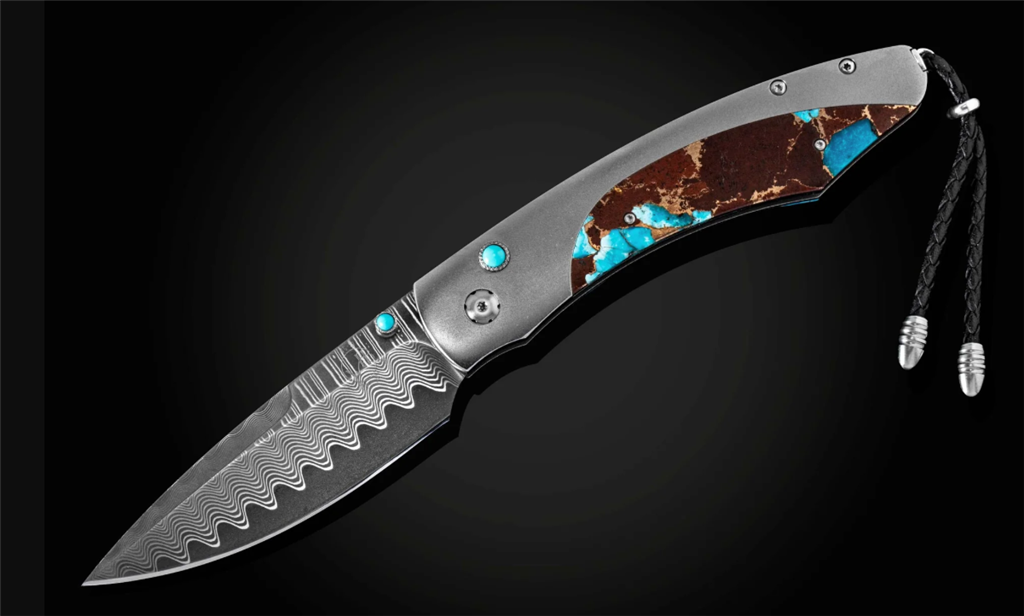William Henry B12 Desert Blues Pocket Knife