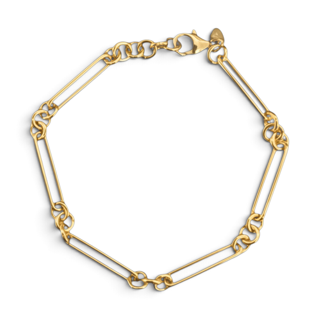 14KT Yellow Gold Cable Link Chain Bracelet
