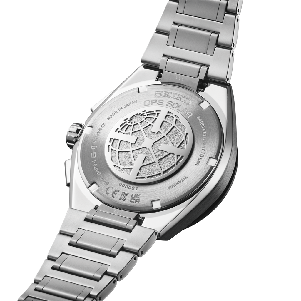 Seiko Astron GPS Solar Dual-Time Chronograph Titanium Watch – Model SSH175