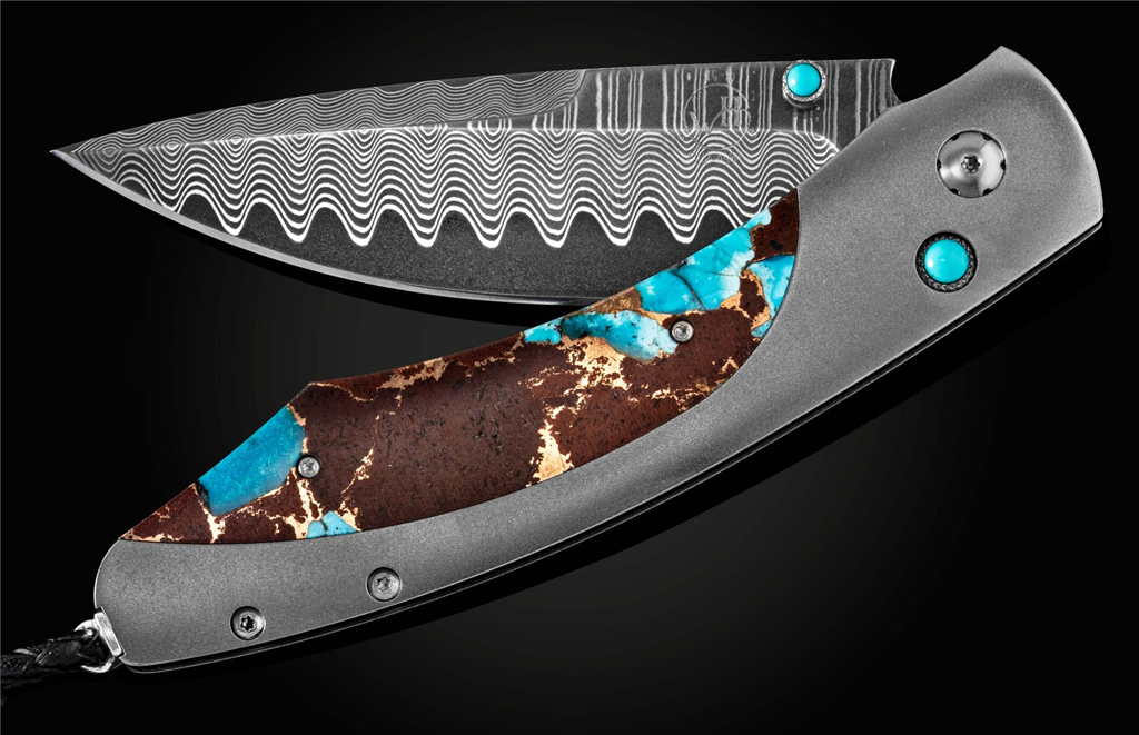 William Henry B12 Desert Blues Pocket Knife
