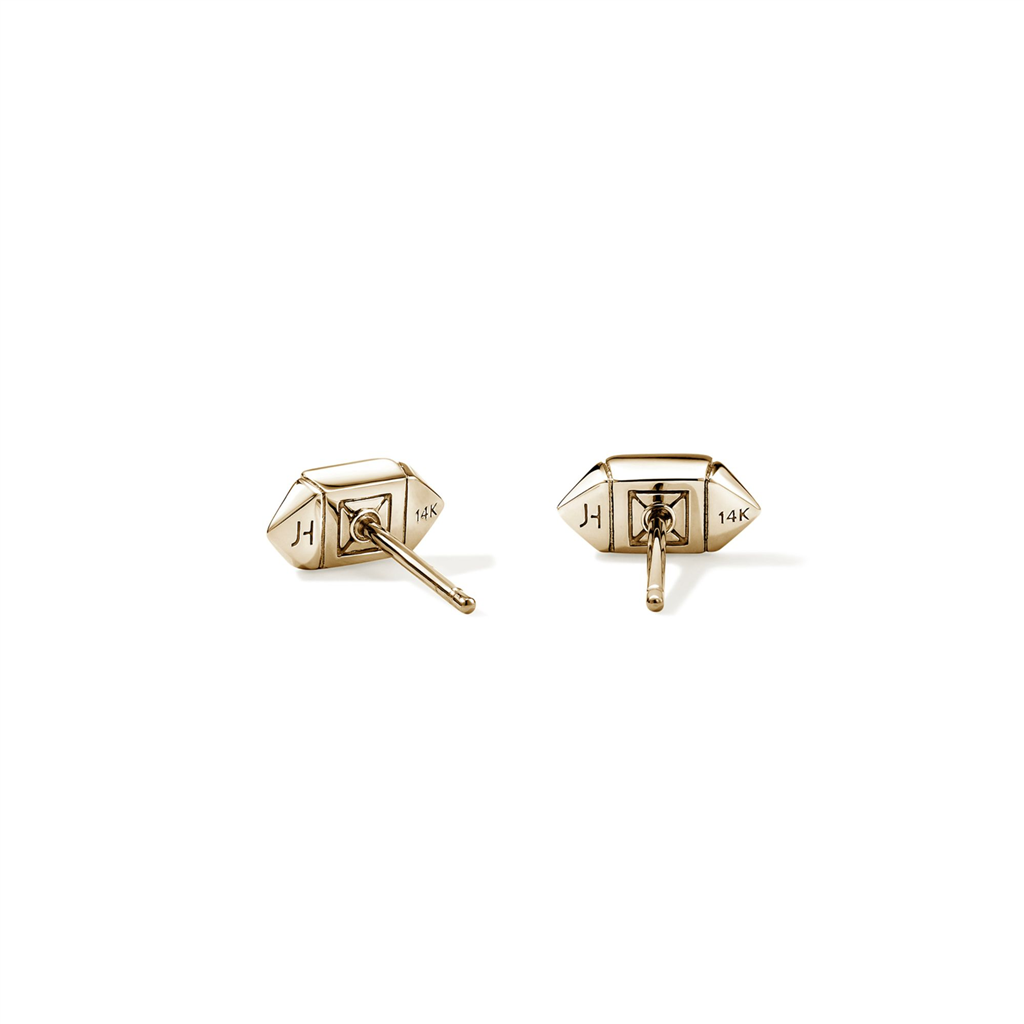 5mm Diamond Icon Stud Earrings – 14KT Yellow Gold, 0.14ct Round Diamonds (Style EGGX972072DI)