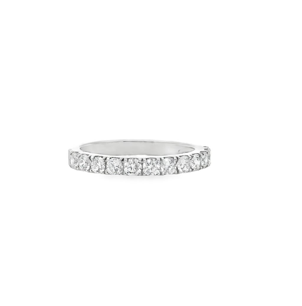 14kt White Gold Diamond Wedding Band