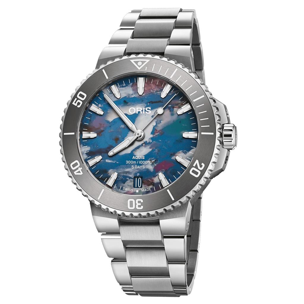 Aquis Date Upcycle Calibre 400 Stainless Steel Watch 43.5mm - 01 400 7790 4150-07 8 23 02PEB