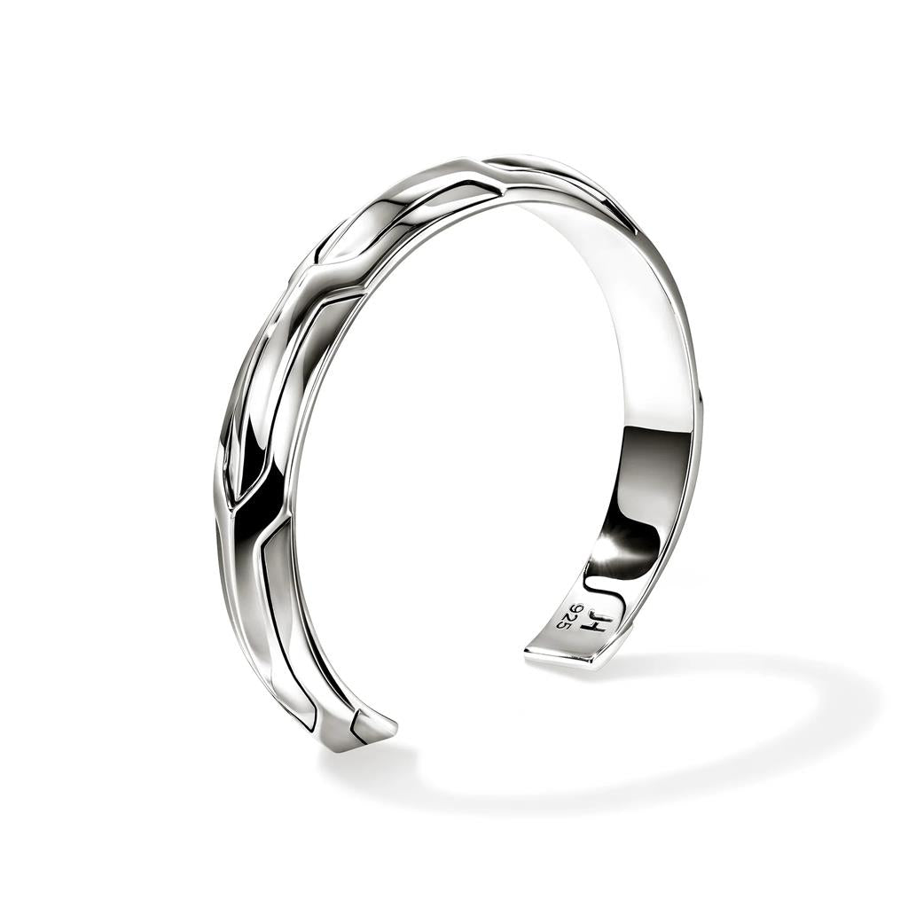 Sterling Silver 9mm Icon 50 Cuff Bracelet
