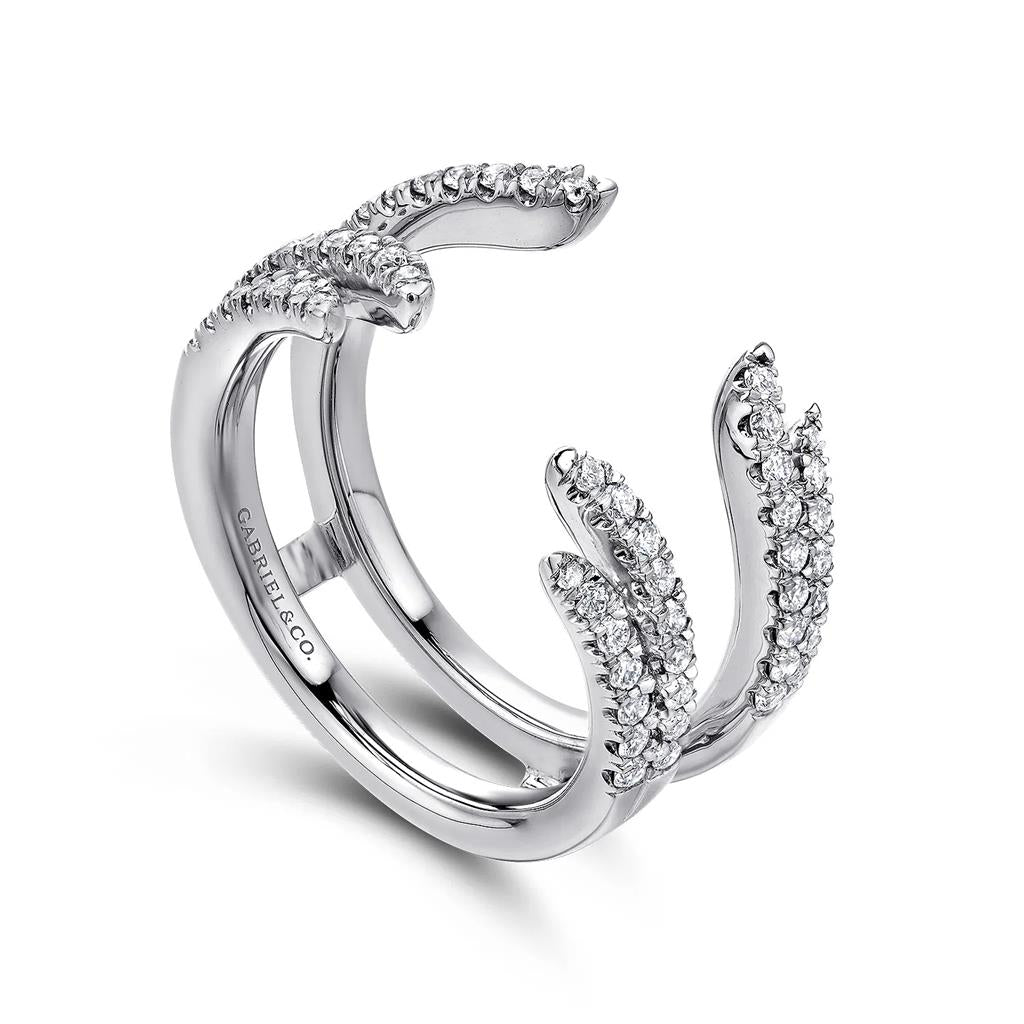 14 Kt White Gold Diamond Ring Enhancer