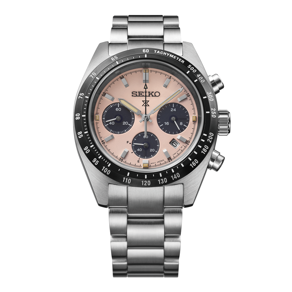Prospex Speedtimer SSC963 Solar Chronograph Pink Dial Watch