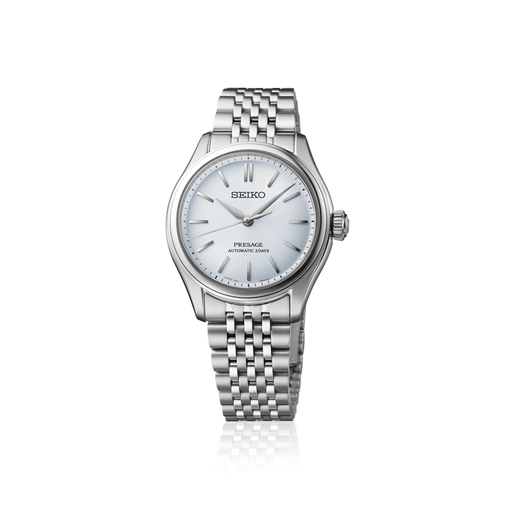 Seiko Presage Luxe Classic Series Stainless Steel Light Blue Index Dial Watch – Ref. SPB521