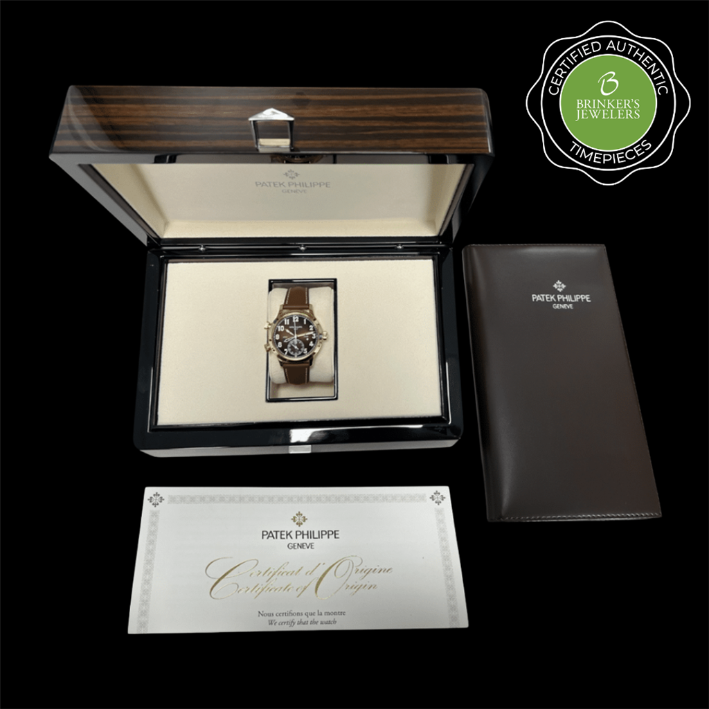 Certified Authentic Patek Philippe Calatrava Pilot Travel Time