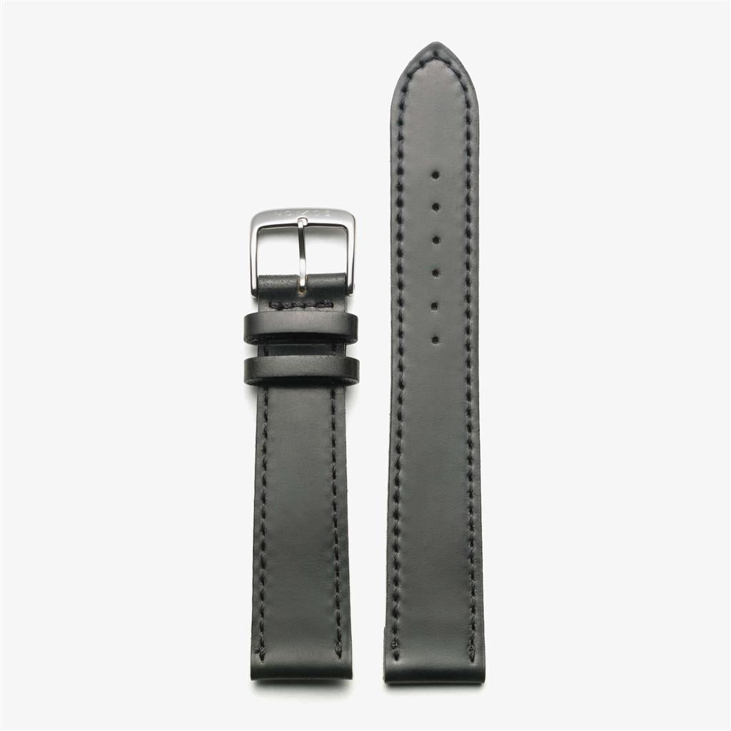 Nomos Watch Strap – Horween Genuine Shell Cordovan black, 17 mm – S