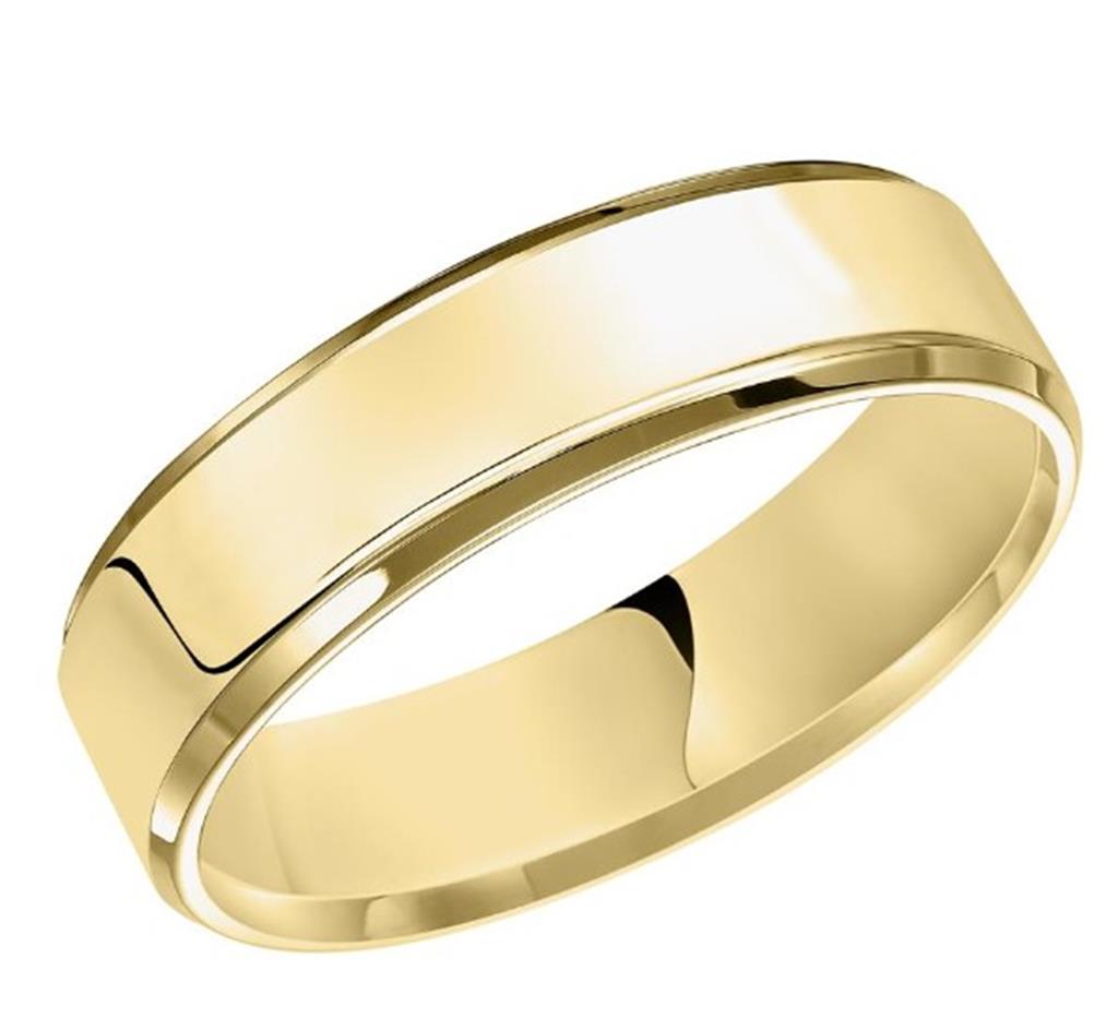 14K Yellow Gold 5mm Polished Comfort Fit Wedding Band Size 12