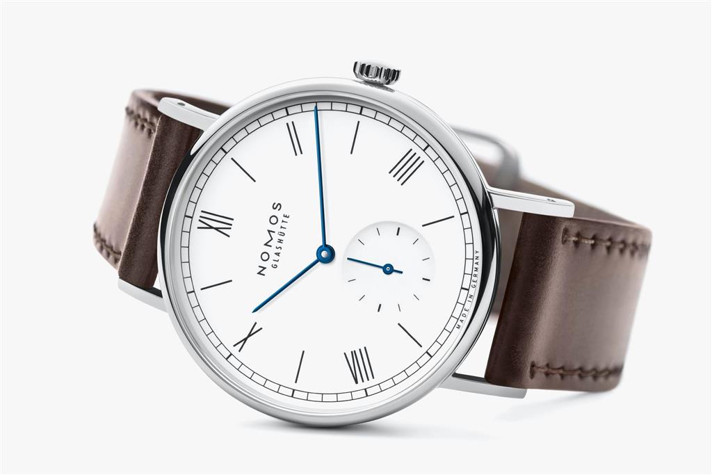 NOMOS Glashütte Ludwig 38 Enamel White 237 Manual Wind Watch