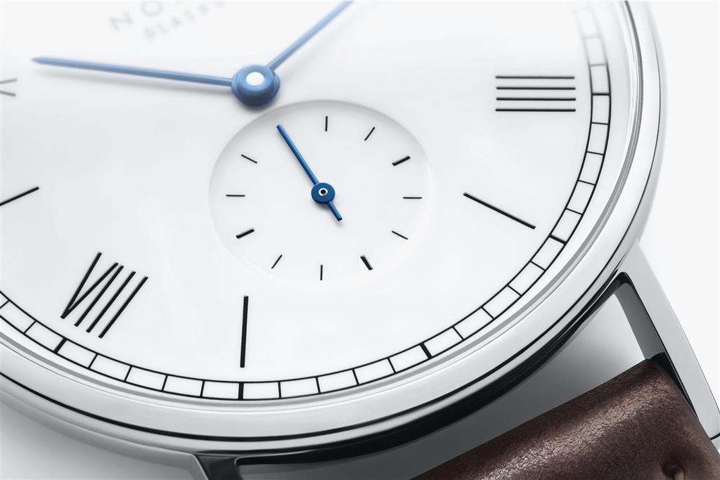 NOMOS Glashütte Ludwig 38 Enamel White 237 Manual Wind Watch