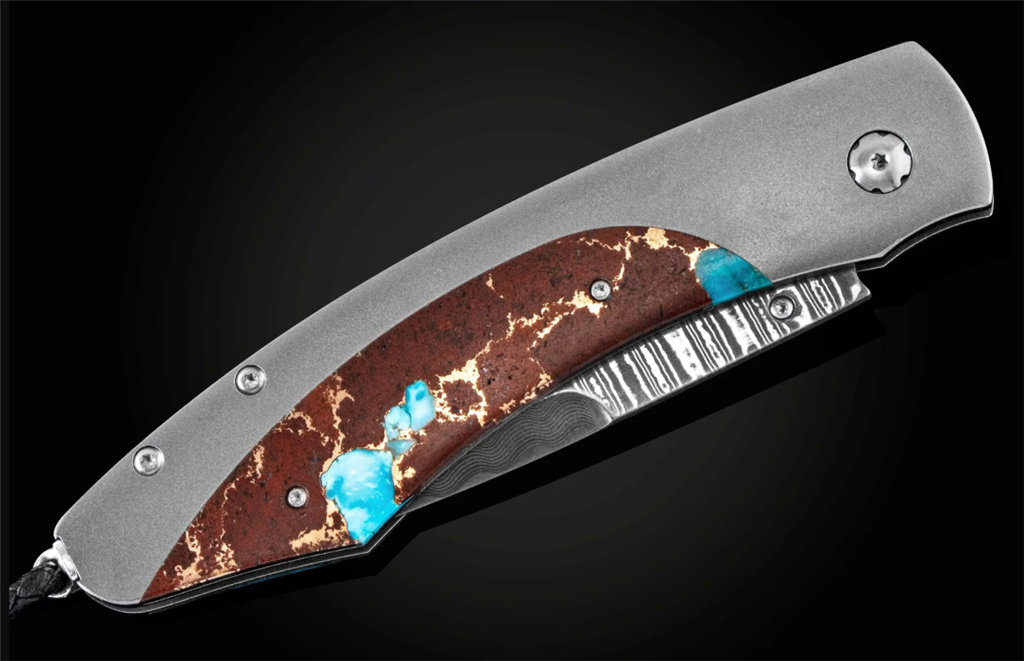 William Henry B12 Desert Blues Pocket Knife