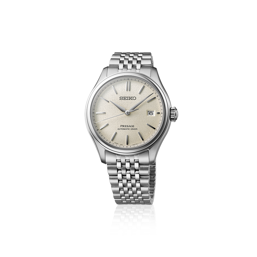 Presage SPB463 Stainless Steel Ivory Index Dial Watch