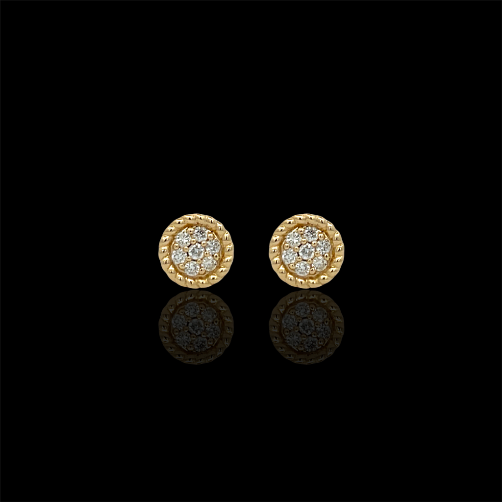 Eternity Diamond Cluster Earrings
