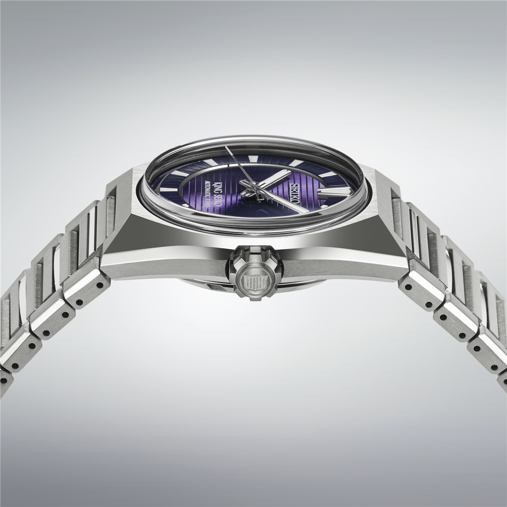 Seiko King Seiko VANAC HKF001 Titanium Purple Dial Automatic Watch