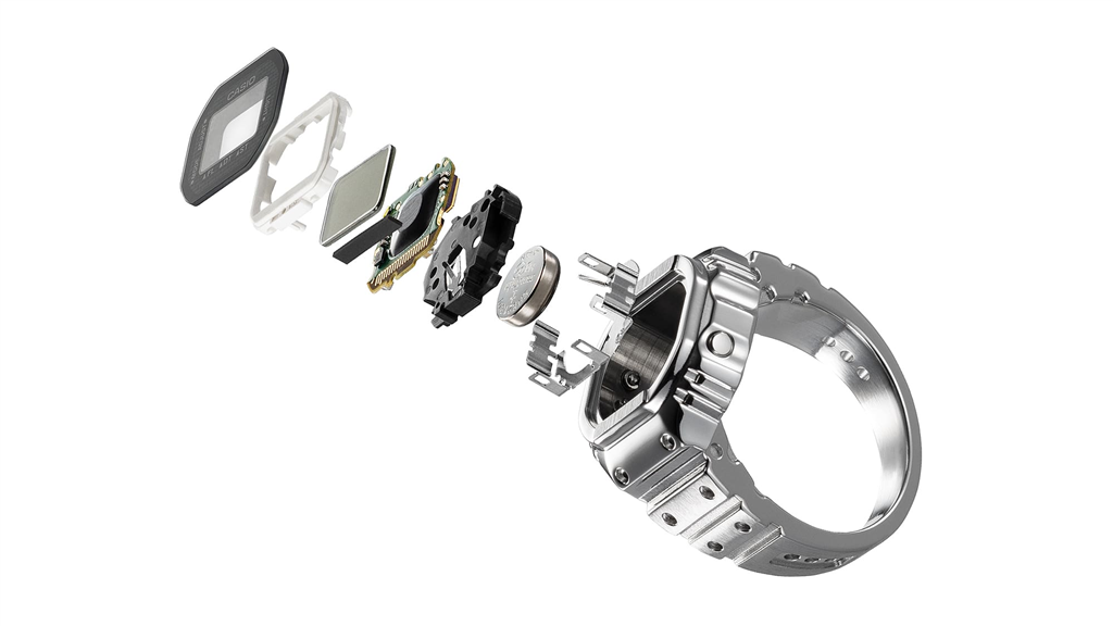 G-Shock CRW-001-1 Digital Ring Watch Stainless Steel Limited Edition