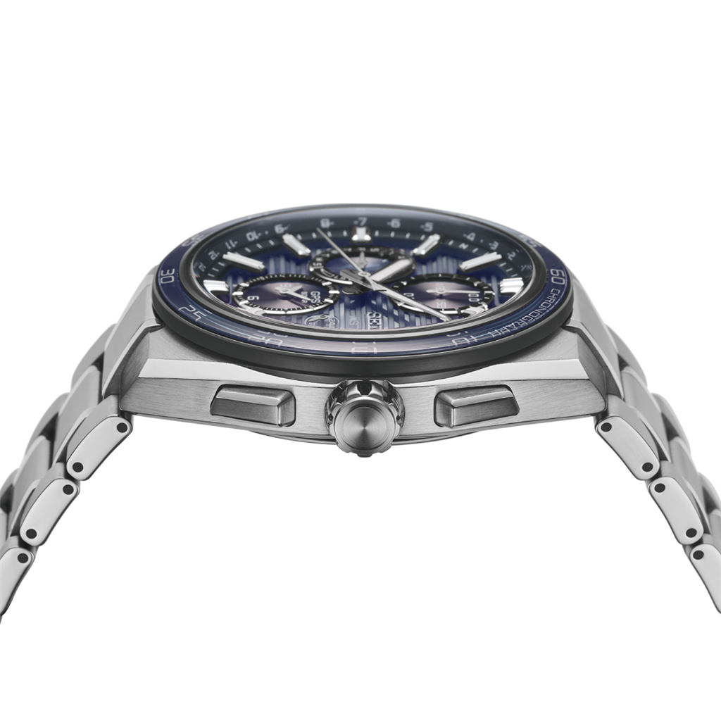 Seiko Astron GPS Solar Dual-Time Chronograph Titanium Watch – Model SSH175