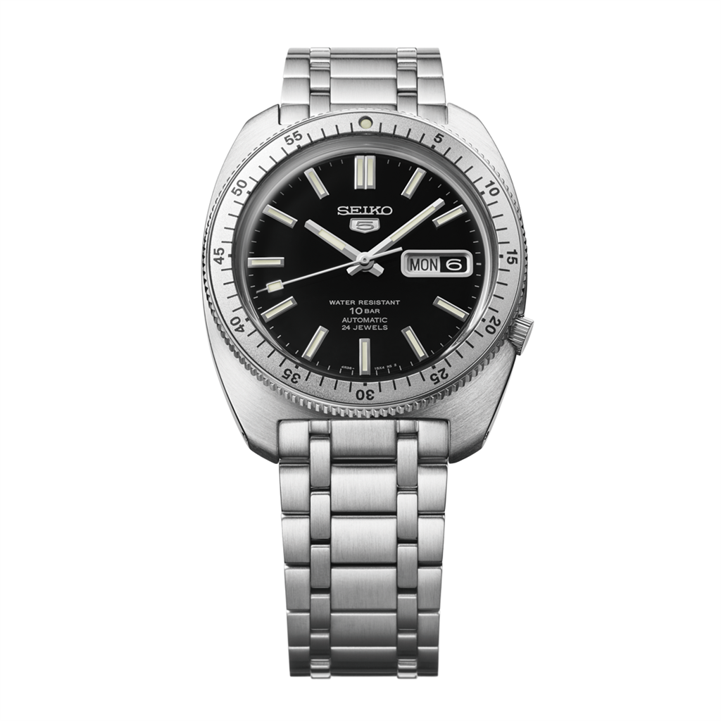 Seiko 5 Sports SRPL93 SKX Heritage Design Limited Edition Stainless Steel Black Dial Watch