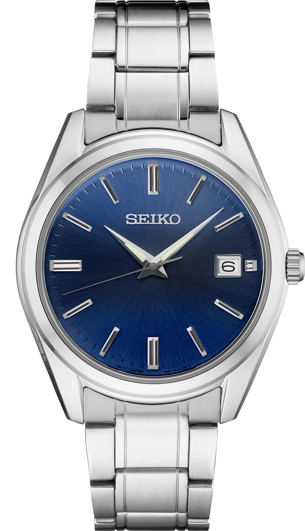 Essentials Stainless Steel Black Dial Quartz Watch – Model SUR309
