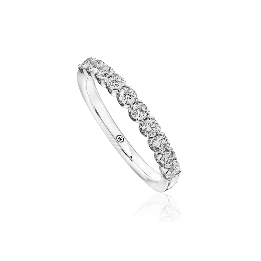 14KT White Gold Diamond Band