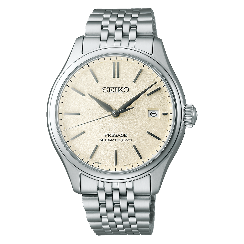 Presage SPB463 Stainless Steel Ivory Index Dial Watch