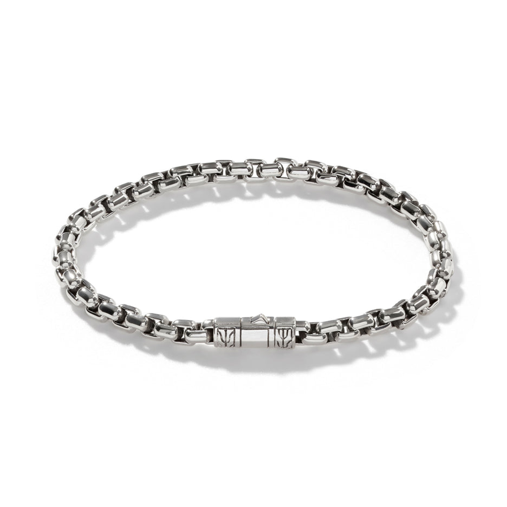 Sterling Silver 4.8mm Box Chain Bracelet – Size XL