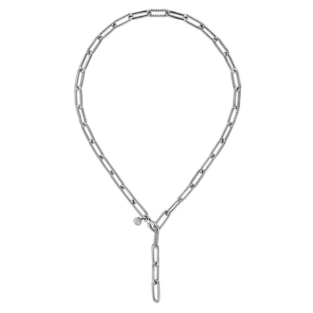 925 Sterling Silver Y Chain Necklace