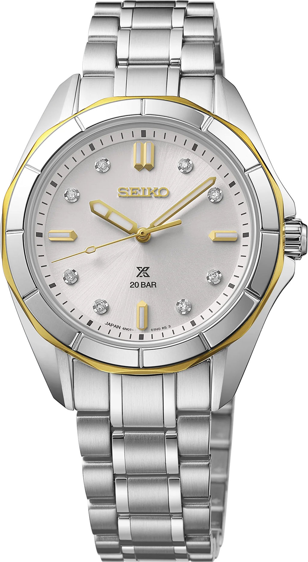 Seiko Prospex Sea Stainless Steel Silver Diamond Dial Watch – Ref. SUR618